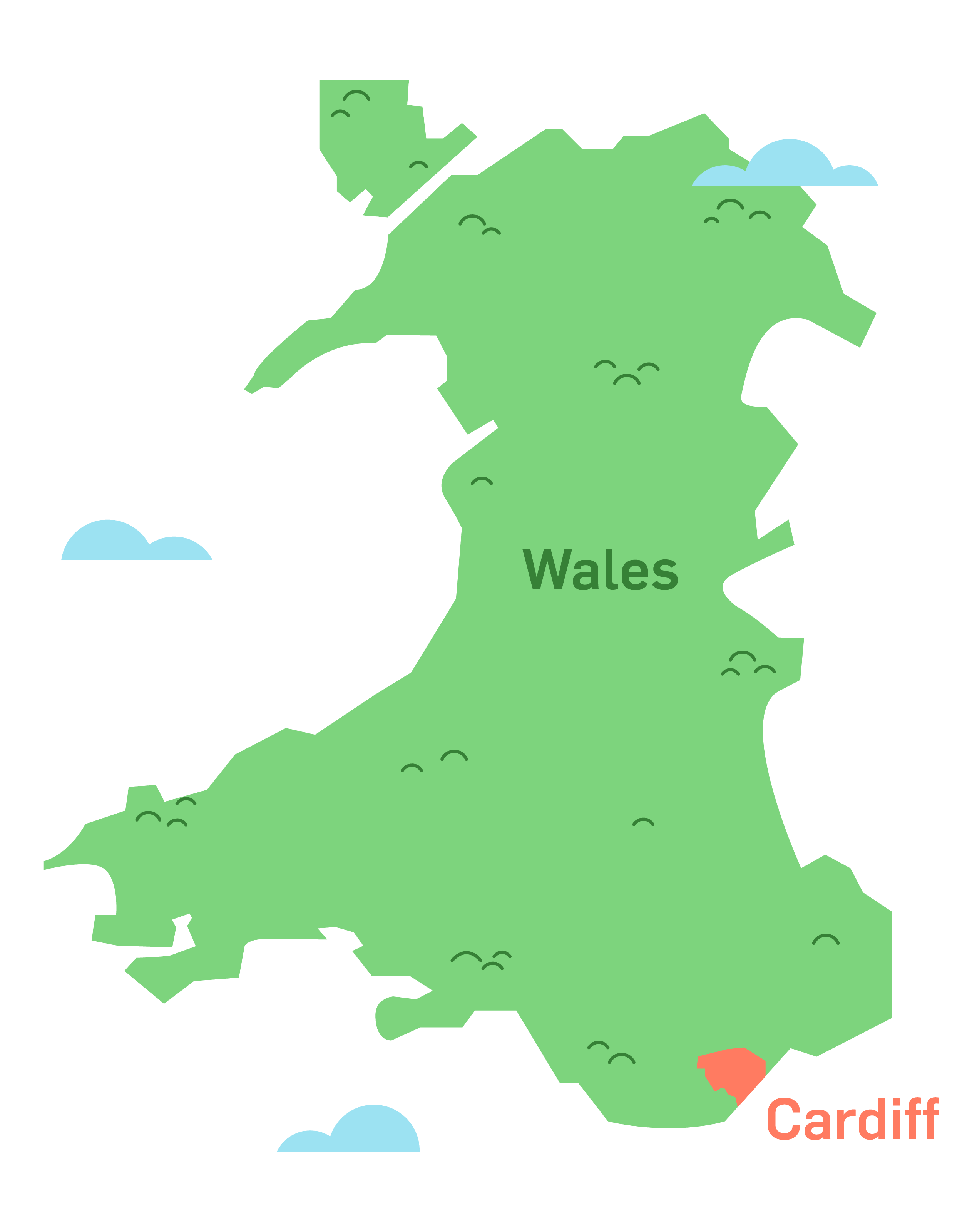Где находится уэльс. Столица Уэльса на карте. Кардифф на карте. Cardiff Wales Map. Уэльс границы.